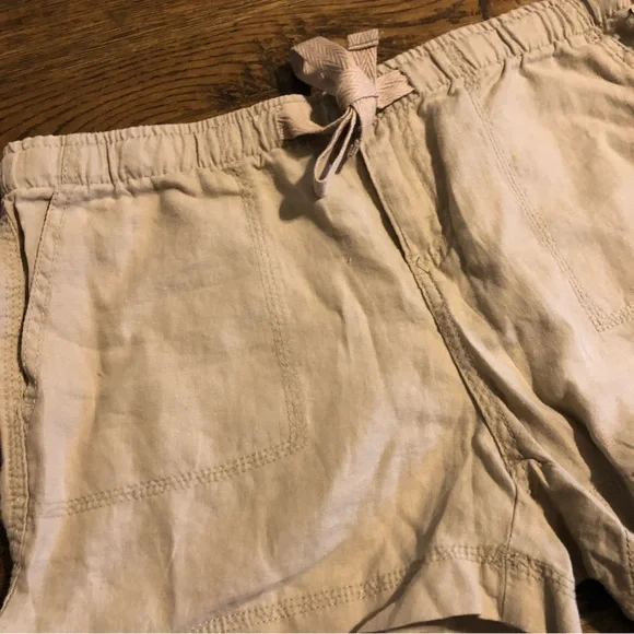 JCP Stylus Linen Khaki Shorts Size Small New - Picture 3 of 6